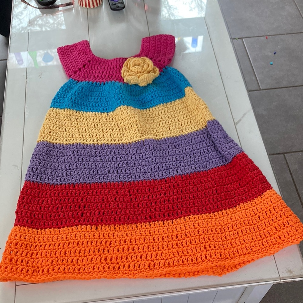 Sherbet Dress with Yellow Flower